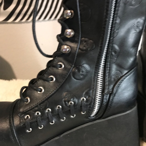 Demonia Women's SCENE-107 Knee High Boot - Picture 3 of 7